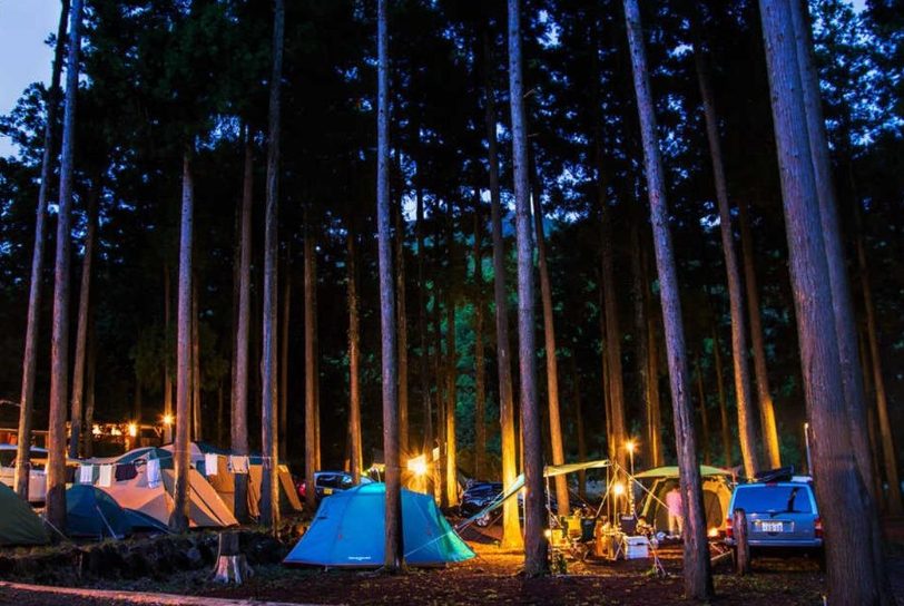 星が綺麗にみえるキャンプ場　静岡県