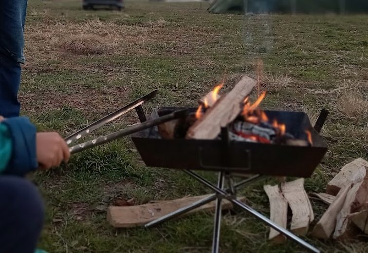 焚き火 焼き芋 アルミホイル