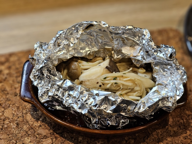 焚き火 野菜 アルミホイル